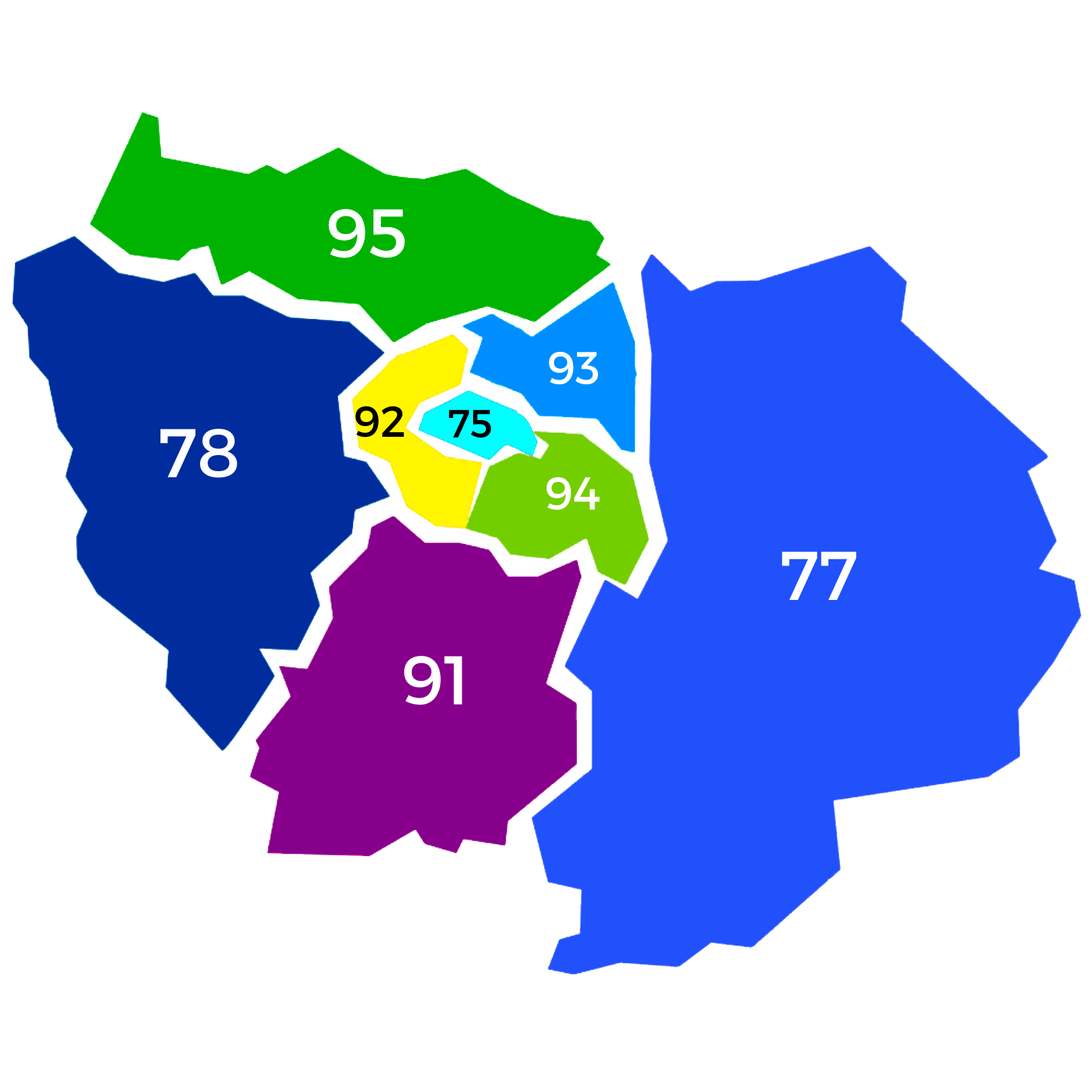 Carte Intervention Île-de-France